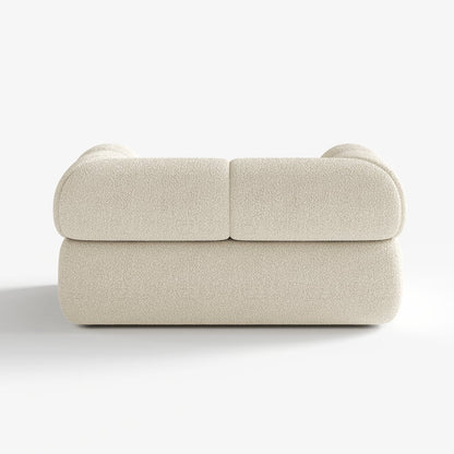 Beige sofa on a white background
