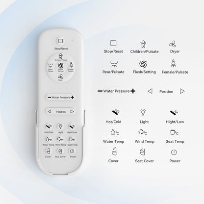 Glowin K1 Automatic Smart Bidet Toilet with Rear Ambient Light 1.32 GPF