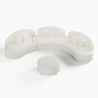 White foam seat with a unique design on a white background