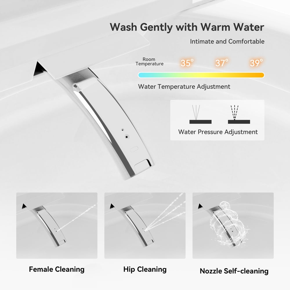 Nexin C2 Automatic Smart Bidet Toilet with Foam Shield and Aromatherapy