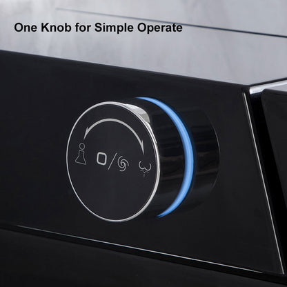 Cubera V1 Automatic Smart Square Bidet Toilet with Multi-Function Black 1.32 GPF