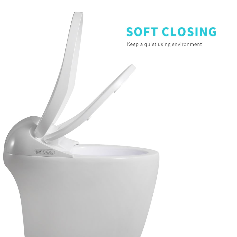 Automatic Flushing Smart Bidet Toilet with Multi-Function 1.32 GPF