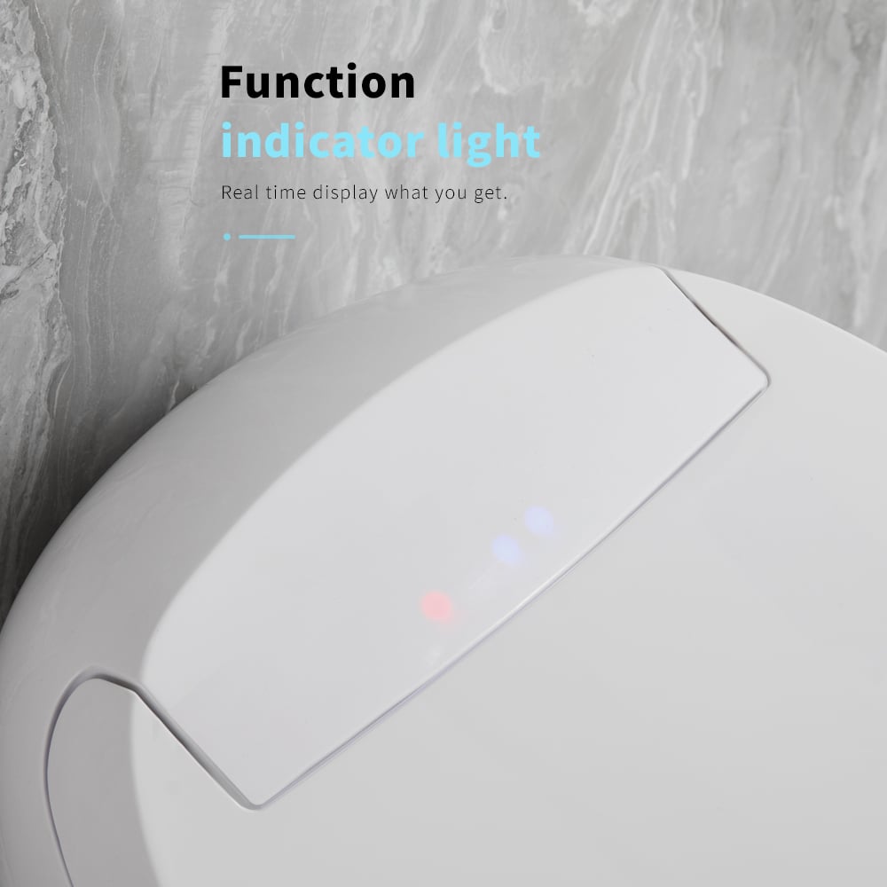 Automatic Flushing Smart Bidet Toilet with Multi-Function 1.32 GPF
