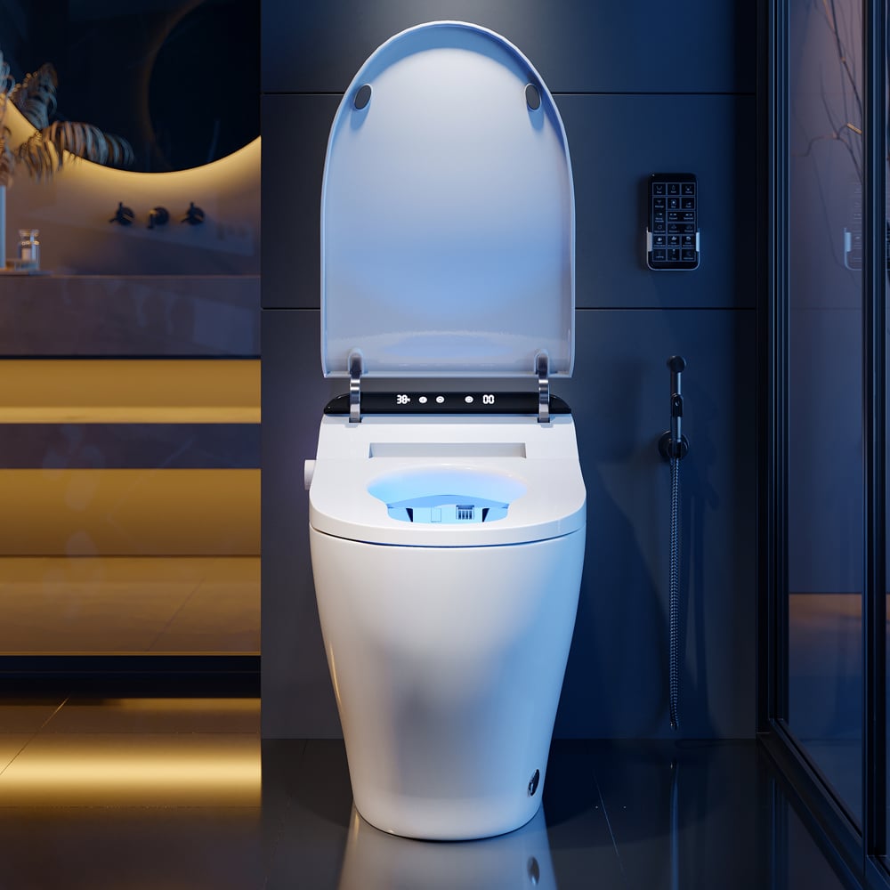 Hynova AX2 Automatic Smart Bidet Toilet with Deodorizing Function White 1.28 GPF