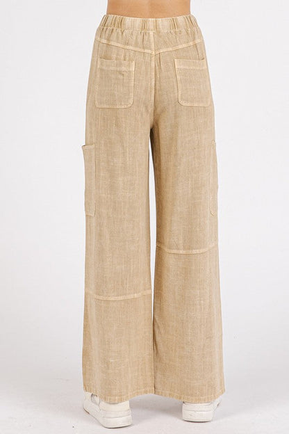 Mineral Wash Drawstring Pants