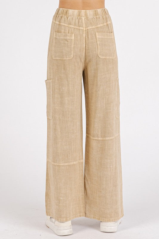 Mineral Wash Drawstring Pants
