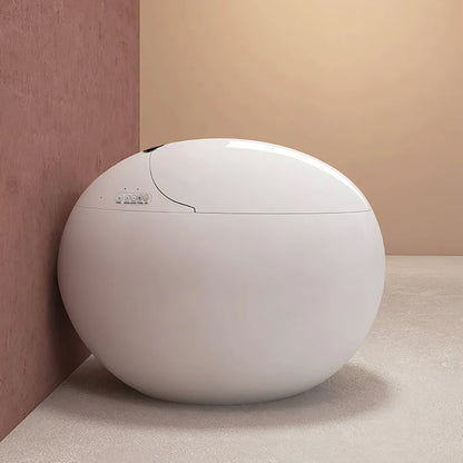 Oluxe G1 Egg-Shaped Smart Toilet with Heated Seat Function White 1.28 GPF