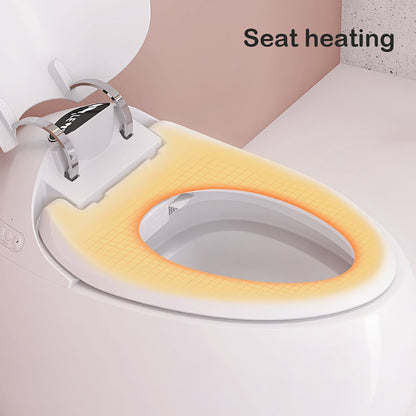 Oluxe G1 Egg-Shaped Smart Bidet Toilet with Multi-Function Wand White 1.28GPF