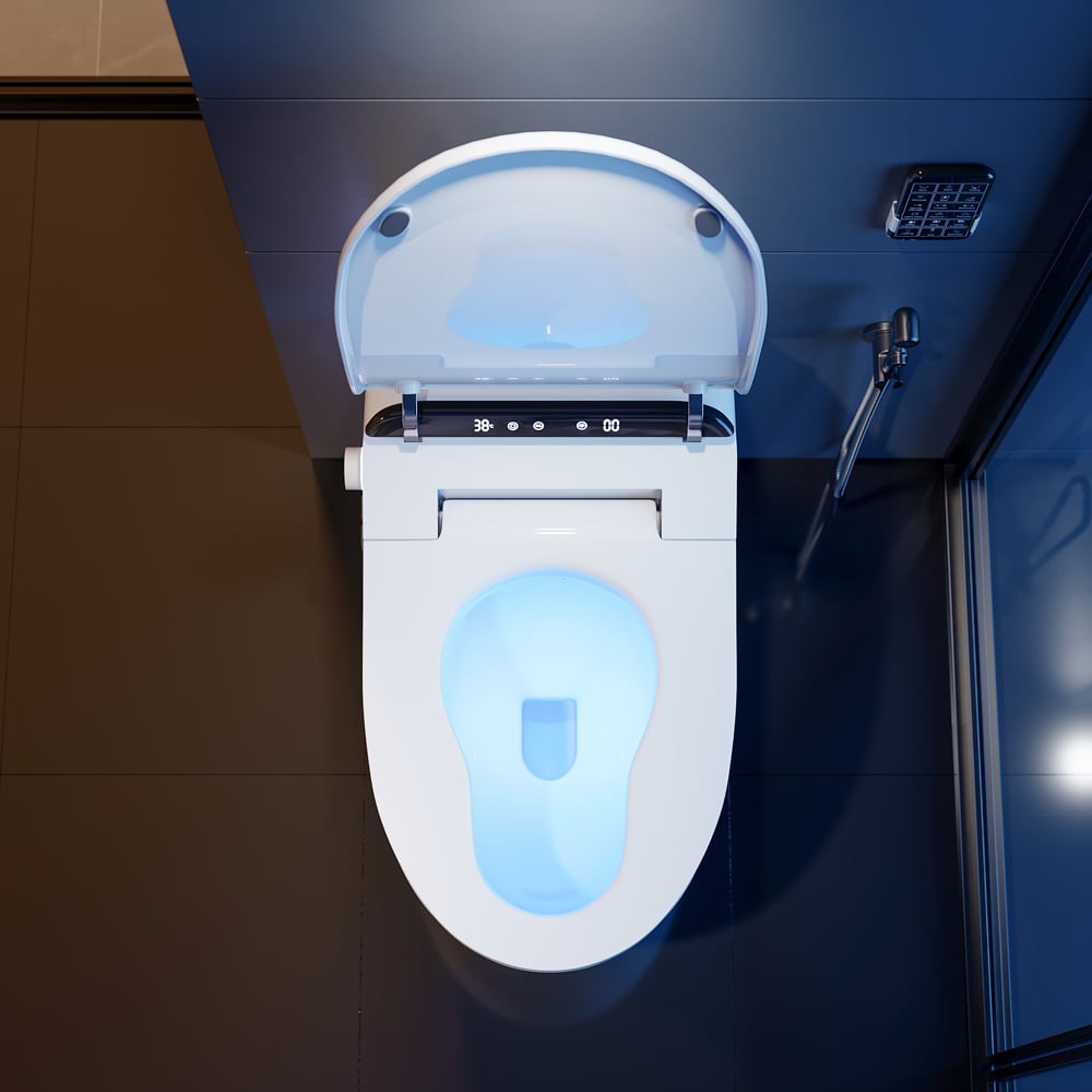 Hynova AX2 Automatic Smart Bidet Toilet with Deodorizing Function White 1.28 GPF