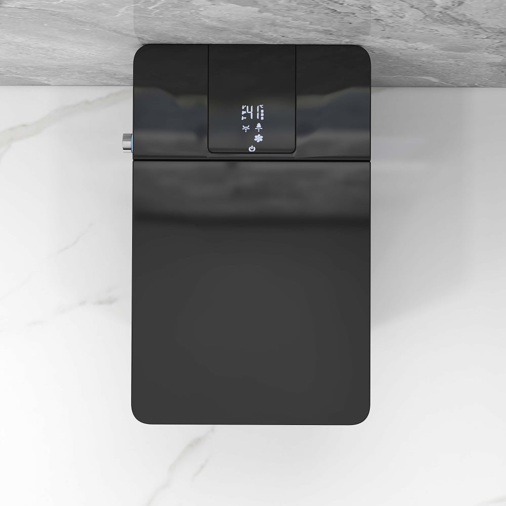 Cubera V1 Automatic Smart Square Bidet Toilet with Multi-Function Black 1.32 GPF