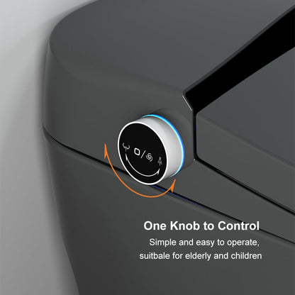 Hynova AX5 Automatic Smart Bidet Toilet with Multi-Function Gray 1.28 GPF