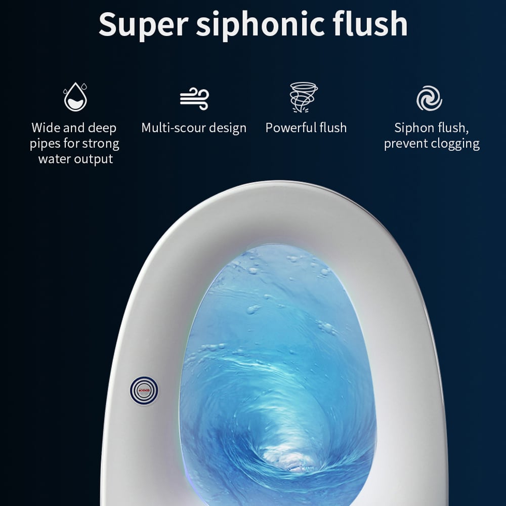 Nexin C1 Automatic Smart Bidet Toilet with Self-Cleaning Function 1.28 GPF