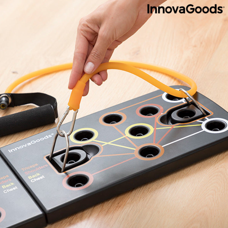 Pulsher Push-Up Board with Resistance Bands