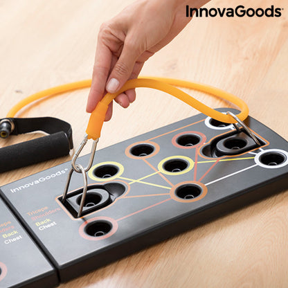 Pulsher Push-Up Board with Resistance Bands