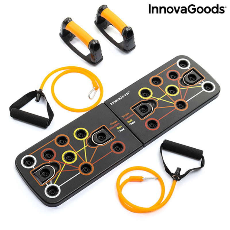 Pulsher Push-Up Board with Resistance Bands