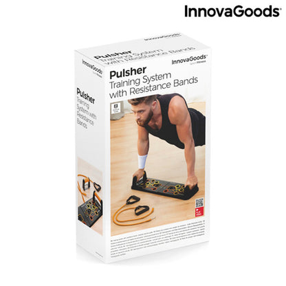 Pulsher Push-Up Board with Resistance Bands