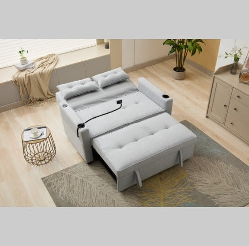 Futon Chair Bed Convertible Chair 3 In  1 Pull Out Sleeper Chair Beds
