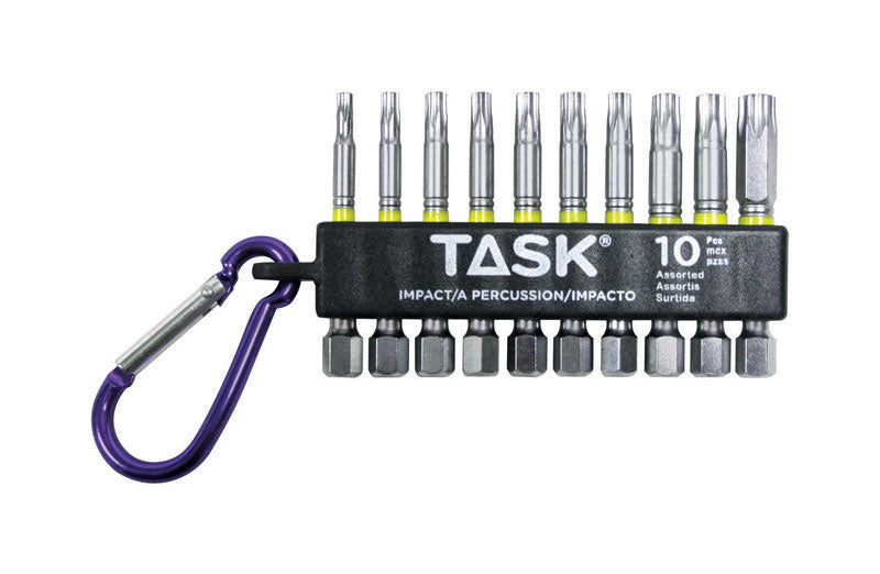 Task Tools 2595569 0.25 dia. x 2 in. Torx Impact Power Bit - 10 Piece
