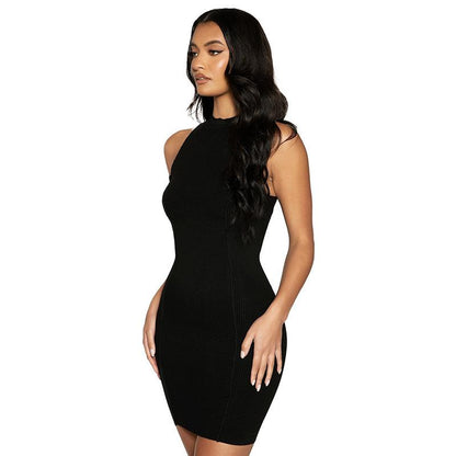 Ribbed Sleeveless Bodycon Mini Dress
