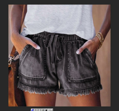 Women's Casual Drawstring Shorts with Pockets
