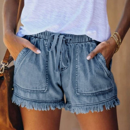 Women's Casual Drawstring Shorts with Pockets