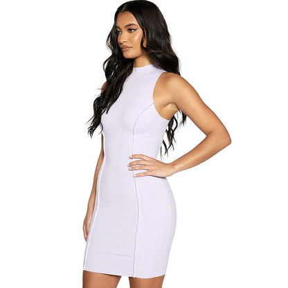 Ribbed Sleeveless Bodycon Mini Dress