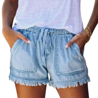 Women's Casual Drawstring Shorts with Pockets