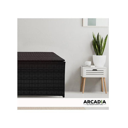 Outdoor Rattan Storage Box Garden Toy Tools Shed Uv Resistant