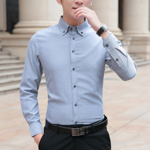 Men's Slim Fit Button-Down Shirt