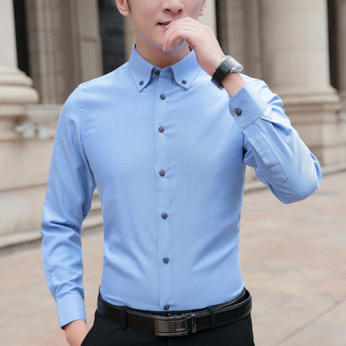 Men's Slim Fit Button-Down Shirt