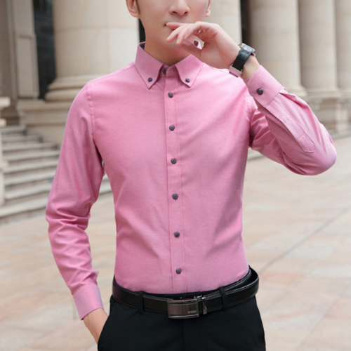 Men's Slim Fit Button-Down Shirt