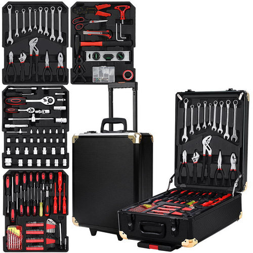 Giantz 816pcs Tool Kit Trolley Case Mechanics Box Toolbox Portable DIY