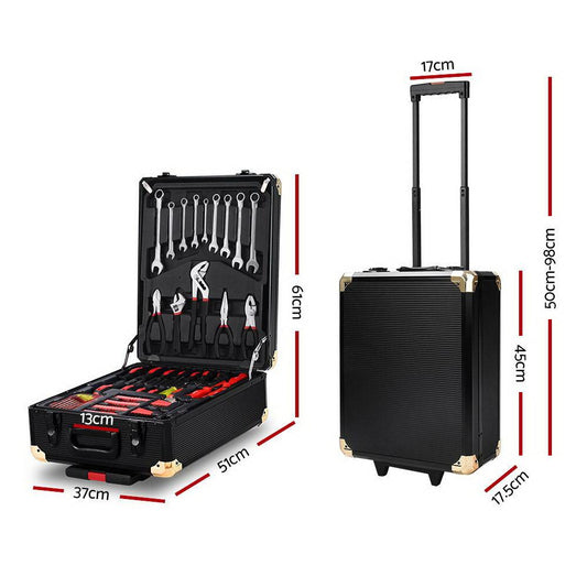 Giantz 816pcs Tool Kit Trolley Case Mechanics Box Toolbox Portable DIY