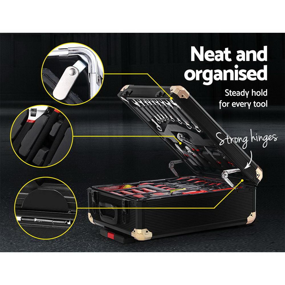 Giantz 816pcs Tool Kit Trolley Case Mechanics Box Toolbox Portable DIY