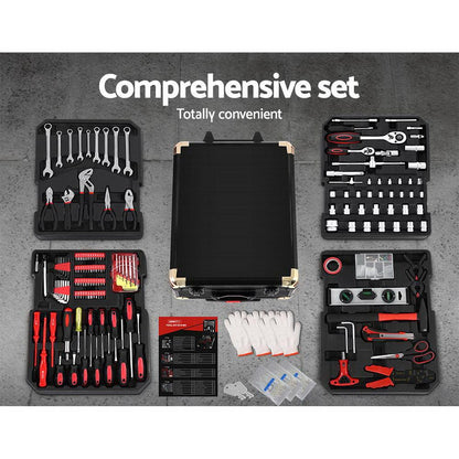 Giantz 816pcs Tool Kit Trolley Case Mechanics Box Toolbox Portable DIY
