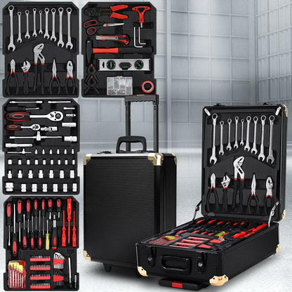 Giantz 816pcs Tool Kit Trolley Case Mechanics Box Toolbox Portable DIY