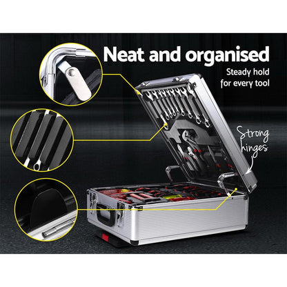 Giantz 786pcs Tool Kit Trolley Case Mechanics Box Toolbox Portable DIY