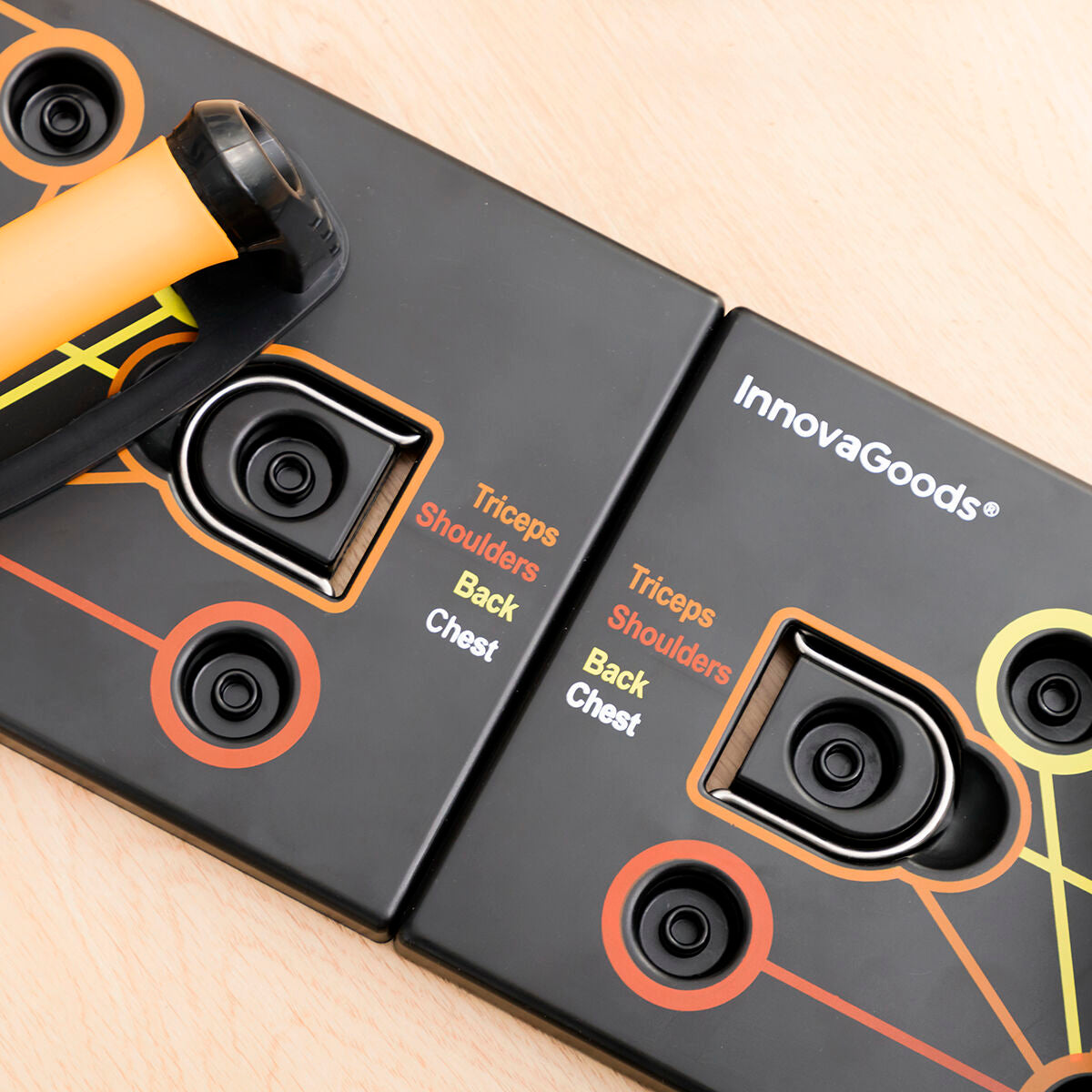 Pulsher Push-Up Board with Resistance Bands