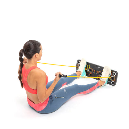 Pulsher Push-Up Board with Resistance Bands