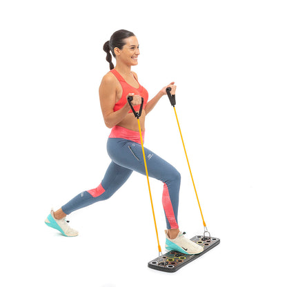 Pulsher Push-Up Board with Resistance Bands