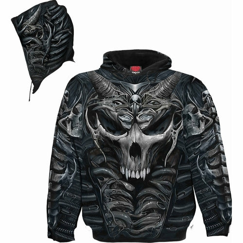 Skull Bio-Mechanical Allover Hoody