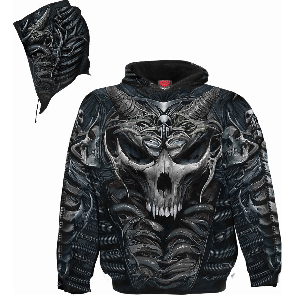 Skull Bio-Mechanical Allover Hoody