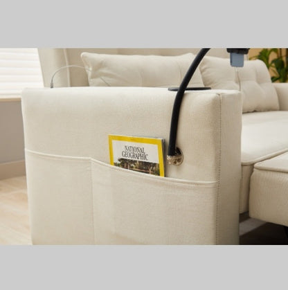 Futon Chair Bed Convertible Chair 3 In  1 Pull Out Sleeper Chair Beds