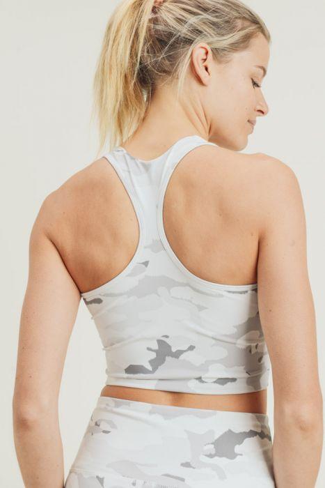 Snow Camo Sport Crop Top