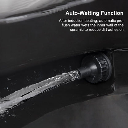 Cubera V1 Automatic Smart Square Bidet Toilet with Multi-Function Black 1.32 GPF