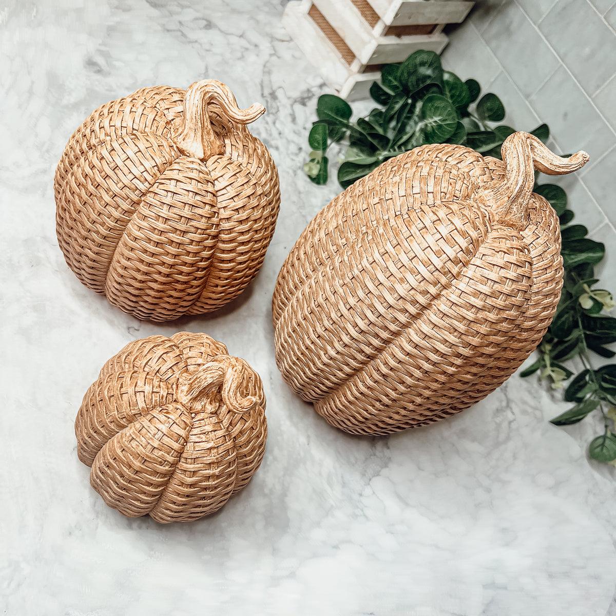 Rattan Pumpkins PRE-ORDER