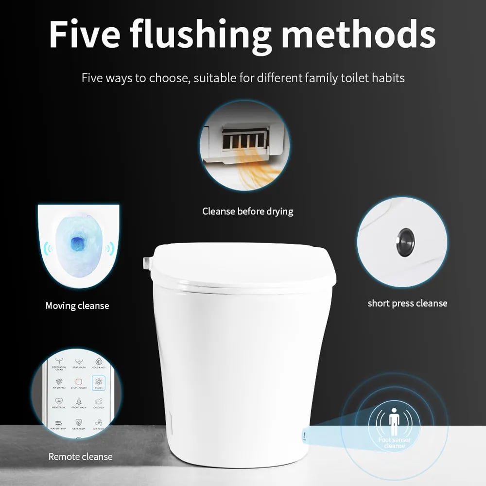 Nexin C1 Automatic Smart Bidet Toilet with Self-Cleaning Function 1.28 GPF