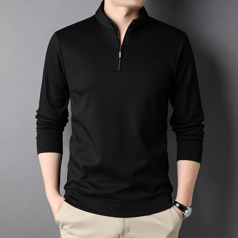 Men's Zipped Stand Collar Top