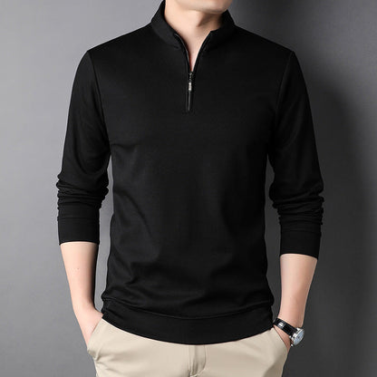 Men's Zipped Stand Collar Top