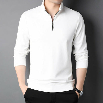 Men's Zipped Stand Collar Top